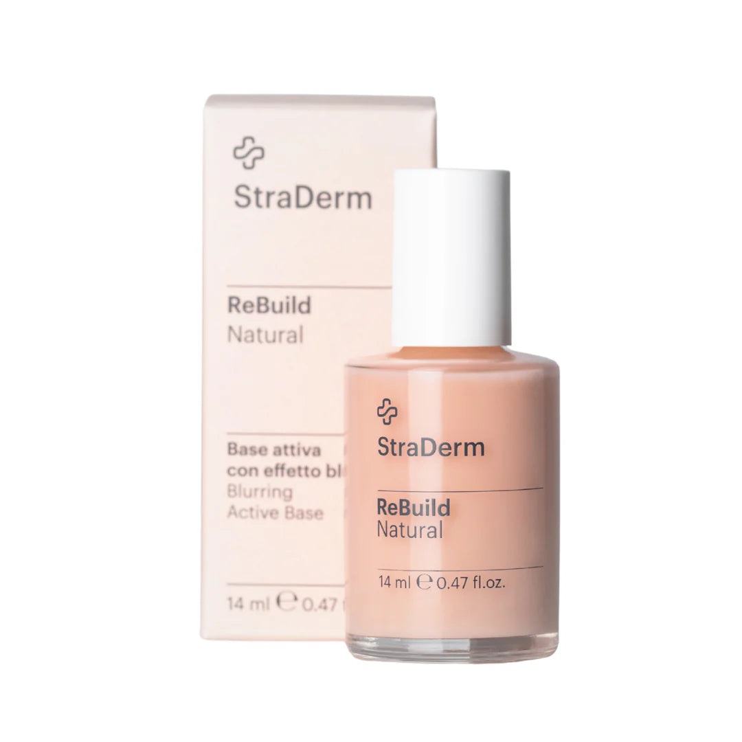 StraDerm ReBuild Natural – Bază Tratament pentru Unghii Fragile, Fortificare și Netezire 14 ml