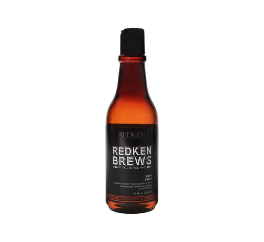 Redken Brews 3 IN 1 - Sampon Balsam si Gel de Dus 3 in 1 300ml