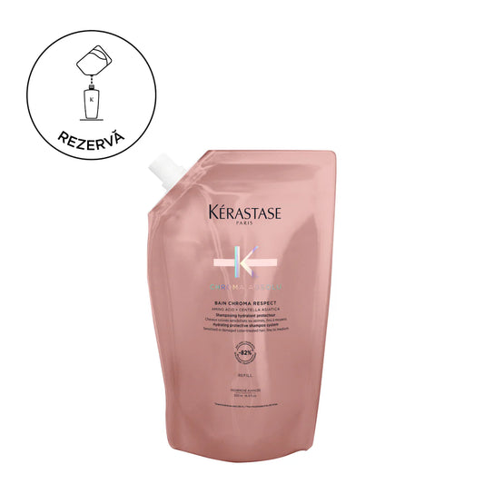 Rezervă șampon hidratant pentru păr vopsit - Kerastase Bain Chroma Respect, 500ml