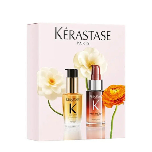 Set Kérastase Day & Night Duo Șpring 2026 – Elixir Ultime & 8H Magic Night Serum pentru Hidratare și Strălucire