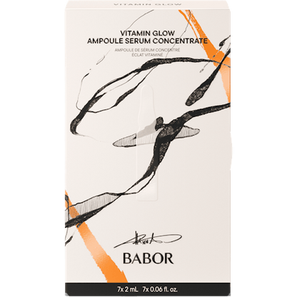 Fiole pentru luminozitate si stralucire cu retinol si vitamina B3, Babor X Hanna Schonwald Vitamin Glow Ampoule Serum Concentrate 7 x 2ml