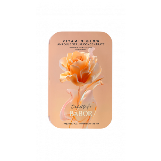 Babor Vitamin Glow Ampoule – Fiole pentru luminozitatea și revitalizarea tenului, set ediție limitată cu cutie metalică reutilizabilă 7x2ml